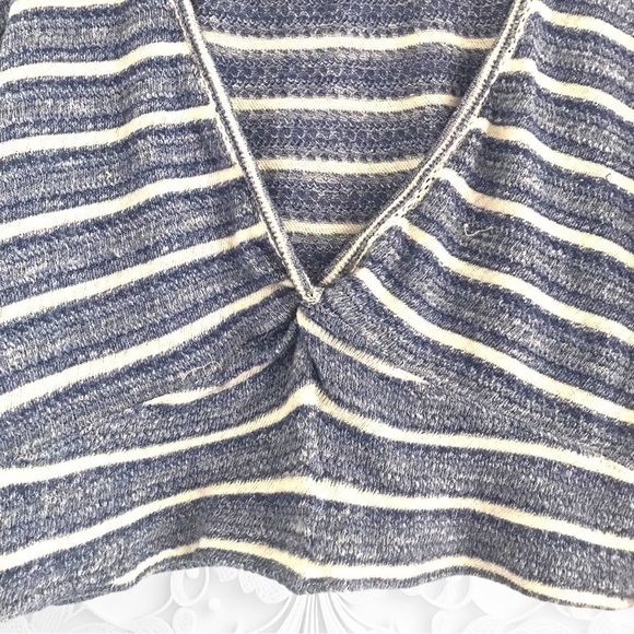 Free People Give It A Spin Cropped Knit Bell Sleeved Pullover - Picture 4 of 5